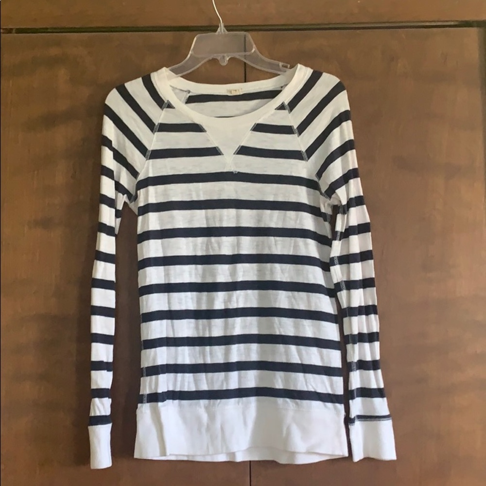J Crew Striped Long Sleeve Shirt